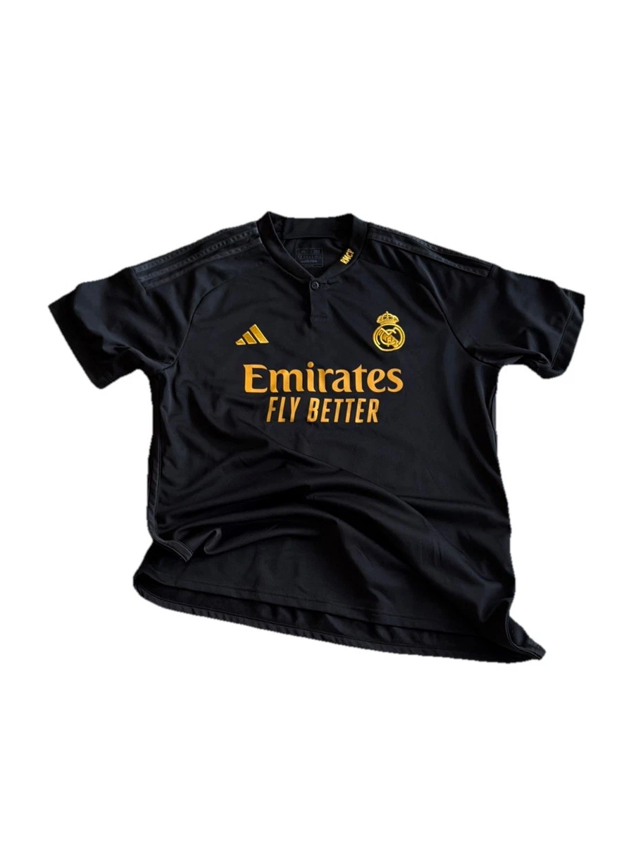 adidas Real Madrid Black International Club Soccer Fan Apparel and