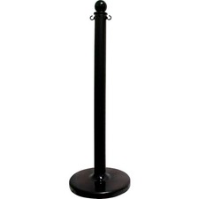 Global Industrial Plastic Stanchion Post 40"H Black