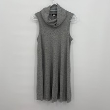 BDG Urban Outfitters Womens Grey Ribbed Cowl Neck Sleeveless Dress Top Small