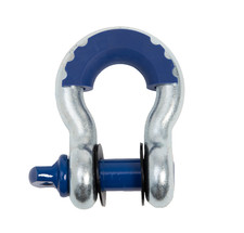 34 Blue D-ring Bow Shackle 10500 Lbs Black Pin No Noise Vibration Protector