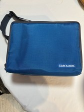 Case Logic 30 CD Storage Travel Carrying Case w/ Adjustable Strap Blue