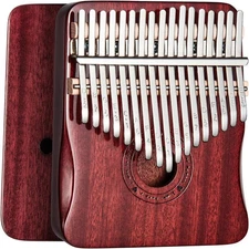 Kalimba Thumb Piano 17 Keys Finger piano (Wine red)