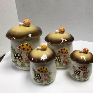 シアーズマッシュルームキャニスターセット Mushroom Canister Set | eBay 食器