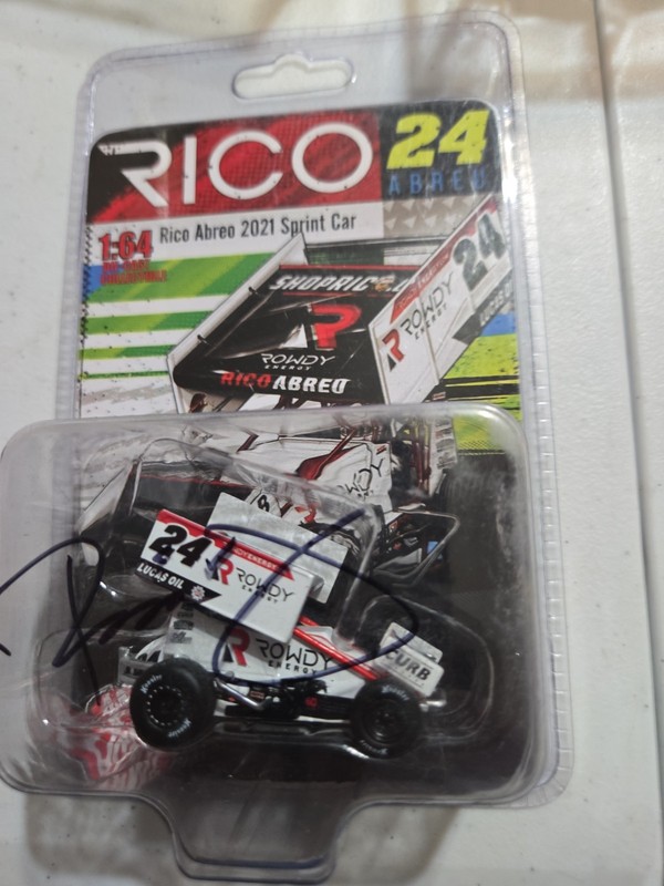 1:64 ACME SPRINT CAR *RICO ABREU* #24 Rowdy Energy Drink NIP Autographed Signed 