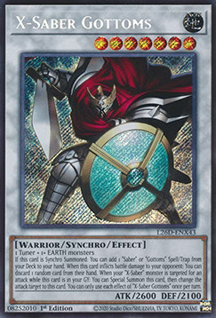 YuGiOh X-Saber Gottoms (V.2) L26D-ENX43 Secret Rare Englisch Neu 1st