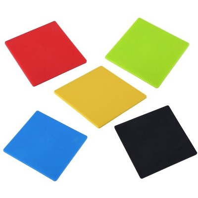 Practical Silicone Coasters Set Portable Square Mat For Dining Tables And Desks