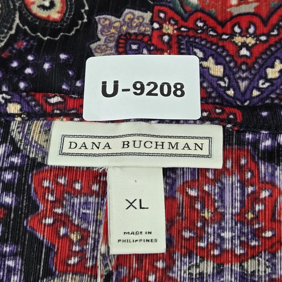 Blusa túnica pulóver Dana Buchman para mujer XL negra cachemira cuello redondo Foto 2 de 4