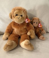 Bongo The monkey TY Beanie Buddy & Beanie Baby With Tags Excellent Condition
