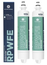 NEW 2 Pack Genuine GE RPWFE Refrigerator Water Filters OEM with Chip; FREE SHIP