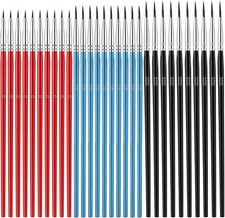 30 Pcs Fine Tip Paint Brush, Detail Paint Brushes Set, Micro Painting Brushes wi