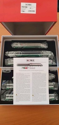 ACME ETR 500 Einspannung Originallackierung weiß/grün FS, 4er Set 13 Elemente 