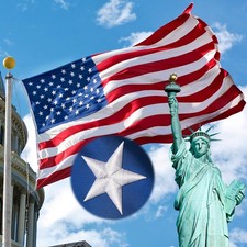 3x5Ft American Flag Outdoor Heavy Duty US Flag with Embroidered Stars