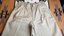 Bugle Boy Company Basics 90s Y2K Vintage Retro Men's Pleated Khaki Pants 32 x 32