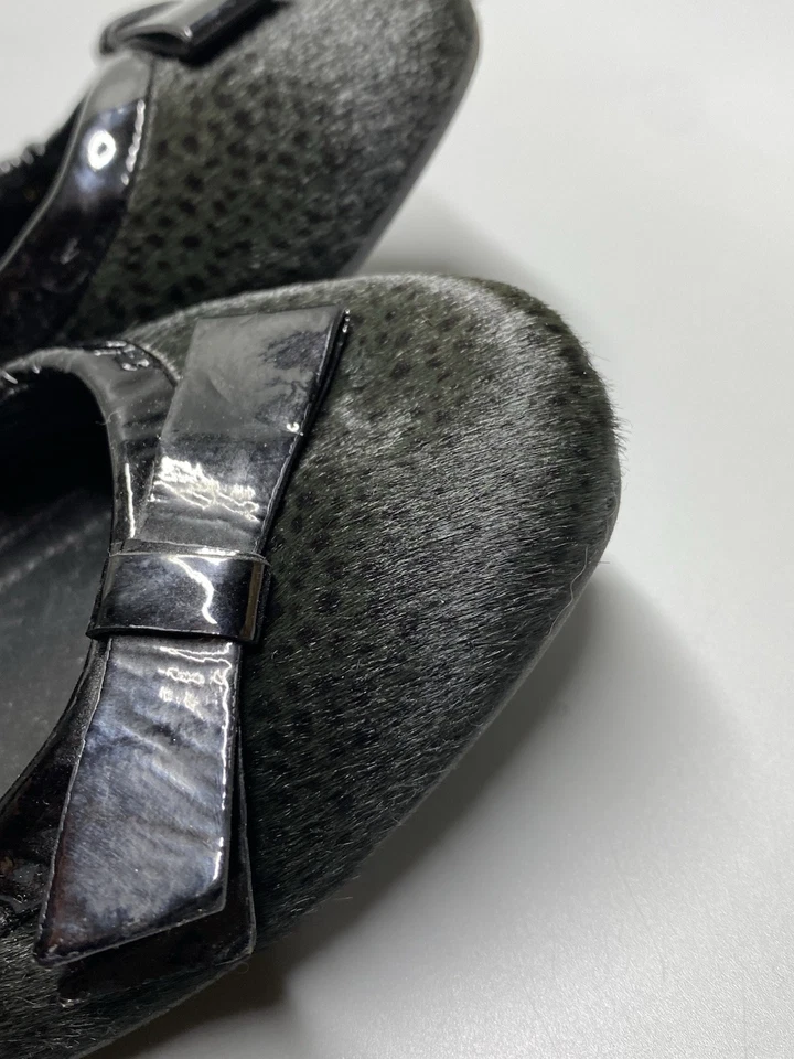 Prada The Original Car Shoes Women Black Fur Ballet Flats 38.5 Driving - Image 4 of 4