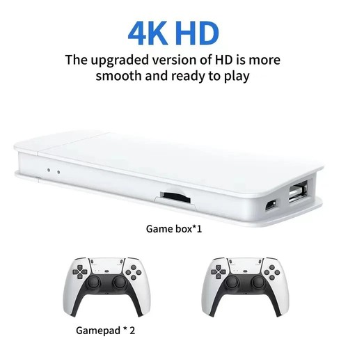 LOWEST PRICE 20000+ Games 4K Pro Game Stick Handheld 64g + 2HD Wireless Console - Picture 6 of 7