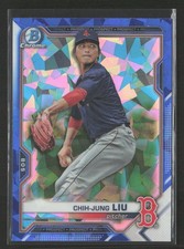 Chih-Jung Liu 2021 Bowman Draft Sapphire Edition #BDC-190 Boston Red Sox