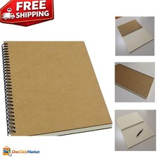 Stylish 140-Page Spiral Journal - B5 Brown Kraft Cover for Writing Enthusiasts