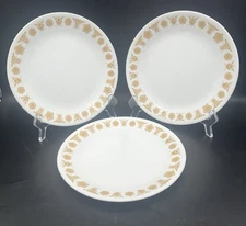 Set of Corelle BUTTERFLY GOLD Luncheon  Plates 8-1/2" (JP3224)