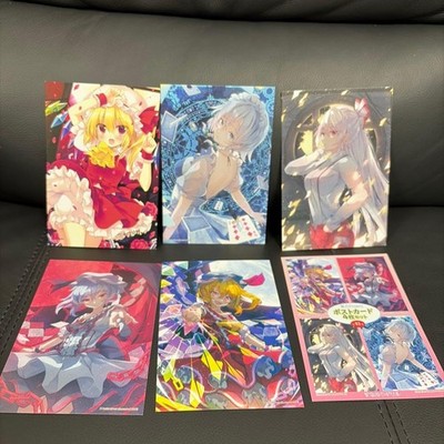 Touhou Project Postcard Set 4 Card Pack Collectible Vintage Condition