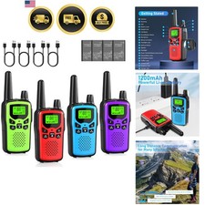 Walkie Talkies for Adults Long Range,Rechargeable Walkie Talkies with 22 FRS ...