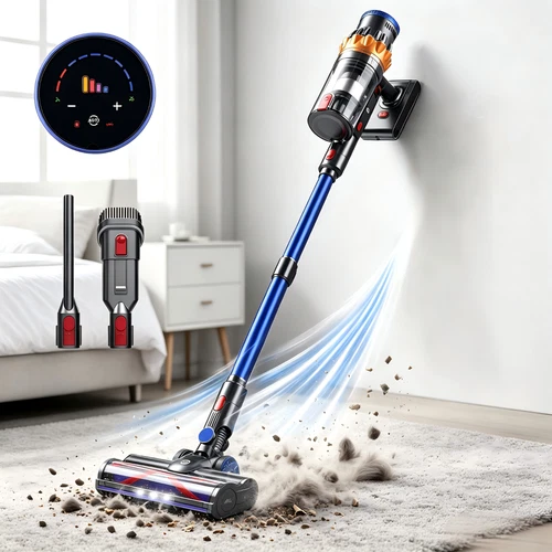 65KPA Cordless Vacuum Cleaner Stick 65Mins Lightweight for Hardwood Floor Carpet