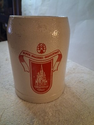 VTG Ulmer Brauerei Gesellschaft Munster Bier Mug .5L. VGC. 