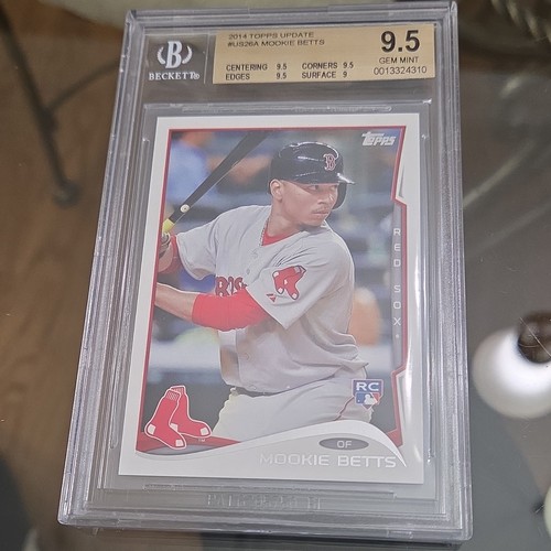 Topps 2014 Update Mookie Betts US-26 Batting Rookie Card Boston Red Sox
