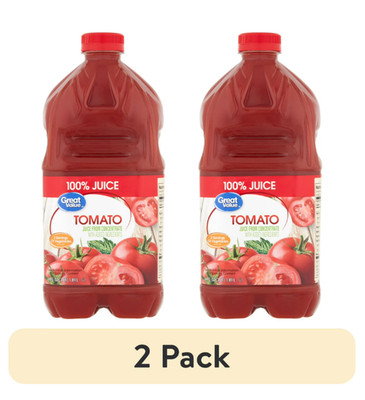 (2 pack) Great Value Tomato 100% Juice, 64 fl oz