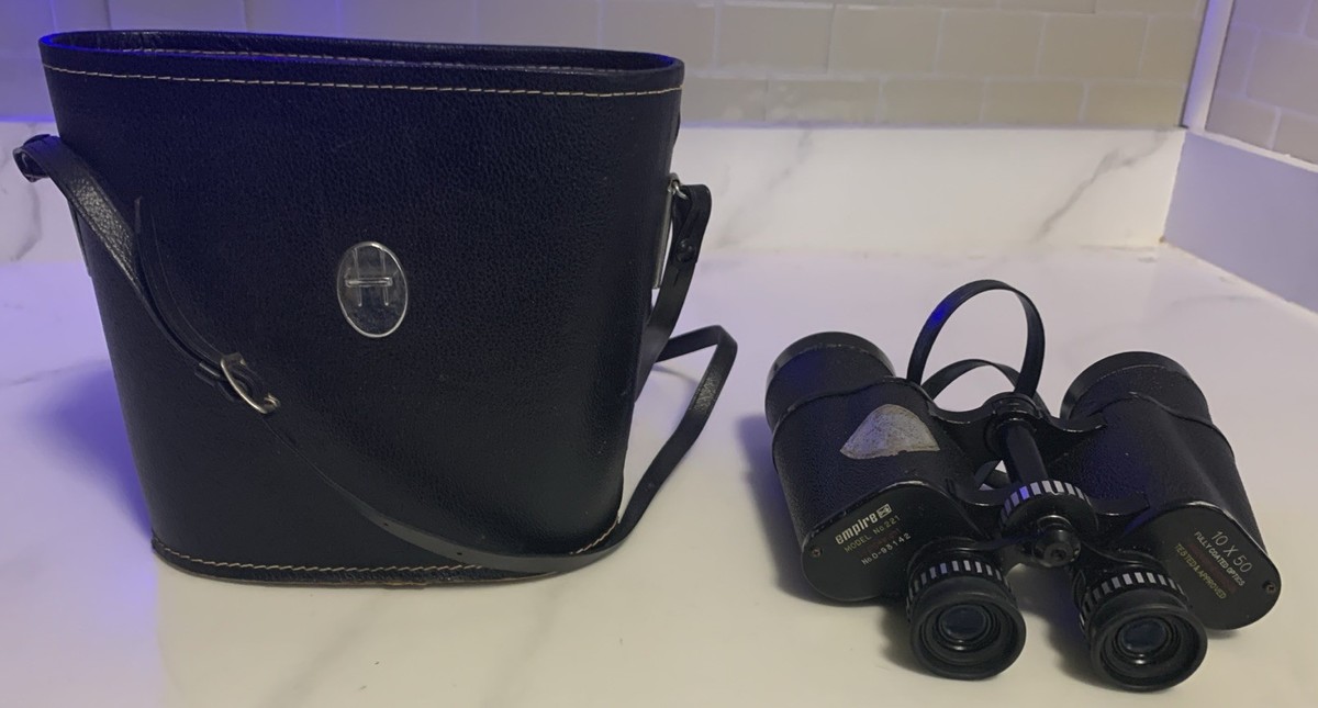 Vintage Empire Binoculars 10x50 Coated Optics Model 221 with Case 