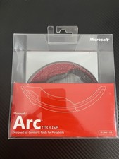 Microsoft Arc Mouse PC Mac Red Factory Sealed...
