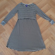 Seraphine stripe maternity and breastfeeding dress size 12 long sleeve