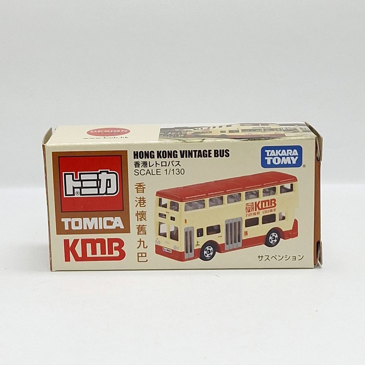 TOMICA HONG KONG KMB VINTAGE BUS 1/130 TOMY DIECAST CAR ASIA