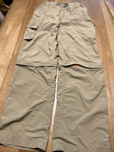 REI Co-op Convertible Zip Off Pants Kids Youth Large 14-16 Beige Hiking