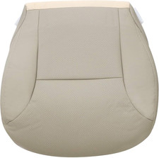 Front Left Driver Side Bottom Perforated Leather TAN Seat Cover Compatible with