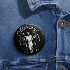 Abolish Ice Jesus pin button Political pin, anti ice, anti fascist, protest