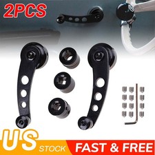 2pcs Black Window Winder Crank Car Manual Door Handle For Honda Civic