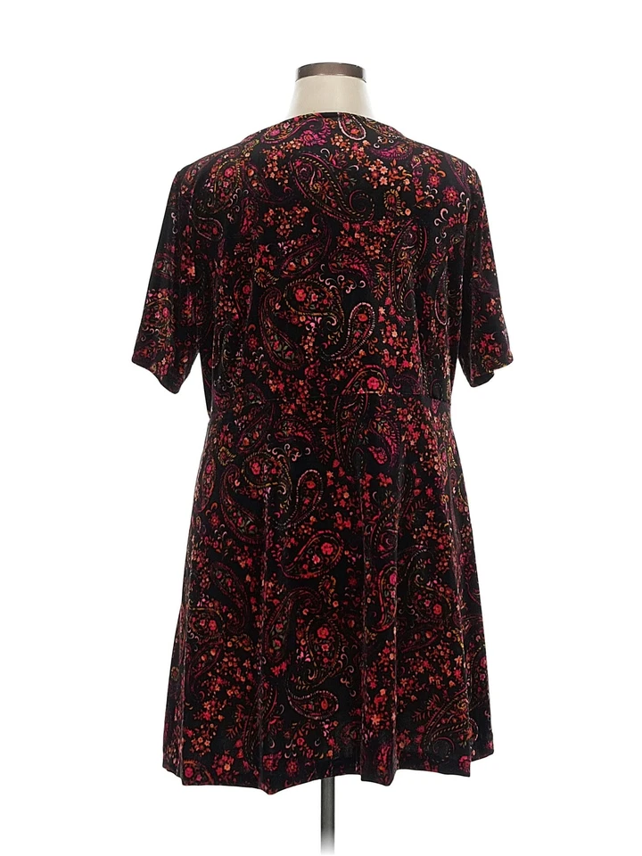 Isaac Mizrahi ¡EN VIVO! Vestido informal negro XL Petites para mujer Foto 2 de 4