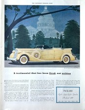 1936 Ad 10 12 X 13 12 Inches Packard Twelve Sport Phaeton