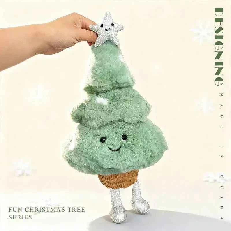 Juguetes de peluche suaves para árbol de Navidad divertidos para gatos de gelatina regalos de Navidad Foto 4 de 4