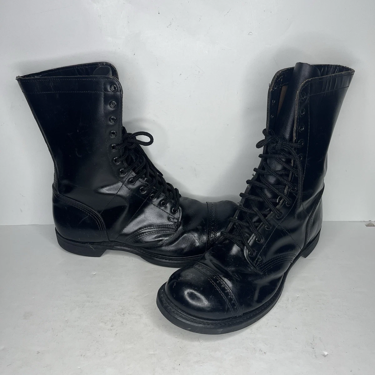 Double-H Boots Black Lace Up Boots for Men for Sale | Shop New
