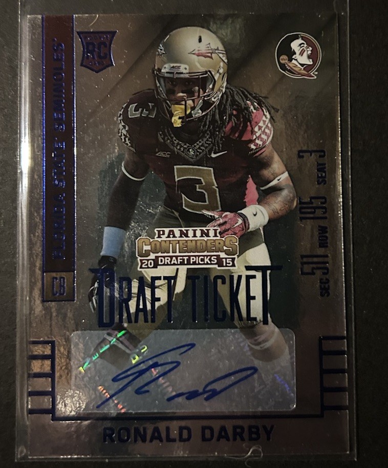 Ronald Darby Panini Contenders Draft Picks #272 Autograph