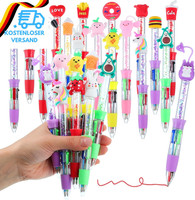 Yoosso 20 StüCk 4-In-1 Kugelschreiber Set, Versenkbare Kugelschreiber Lustige Ge