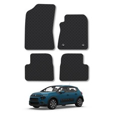 Rubber Car Mats for Citroen C3 (2017+) Tailored Fit 4pc Heavy-Duty Waterproof