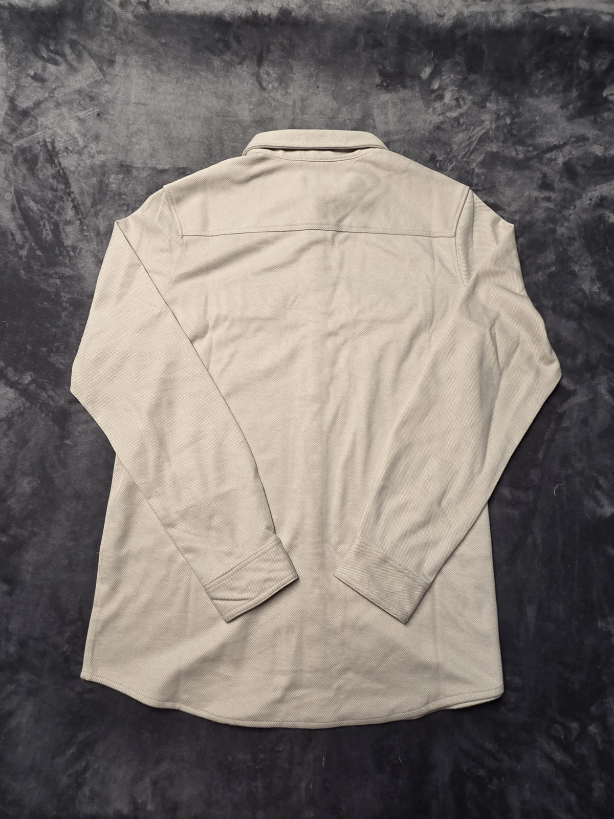 NWT Goodfellow & Co Mens L Tall Comfort Wear Shirt Jacket Shacket Cream Beige image 3