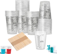 100 StüCk Messbecher Epoxidharz, 240 Ml Epoxidharz Mischbecher, Einweg Lackmisch