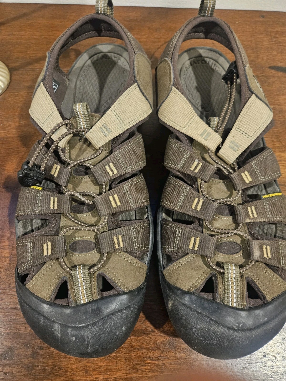 Sandalo Keen uomo Newport H2 taglia 14 verde oliva escursionismo outdoor 1018941 impermeabile