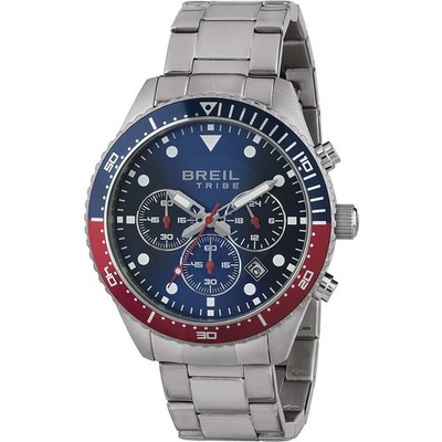 Herrenuhr BREIL Tribe SAIL EW0581 Chrono Edelstahl Blau
