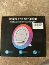Wireless Speaker with RGB Light and Wireless Charging