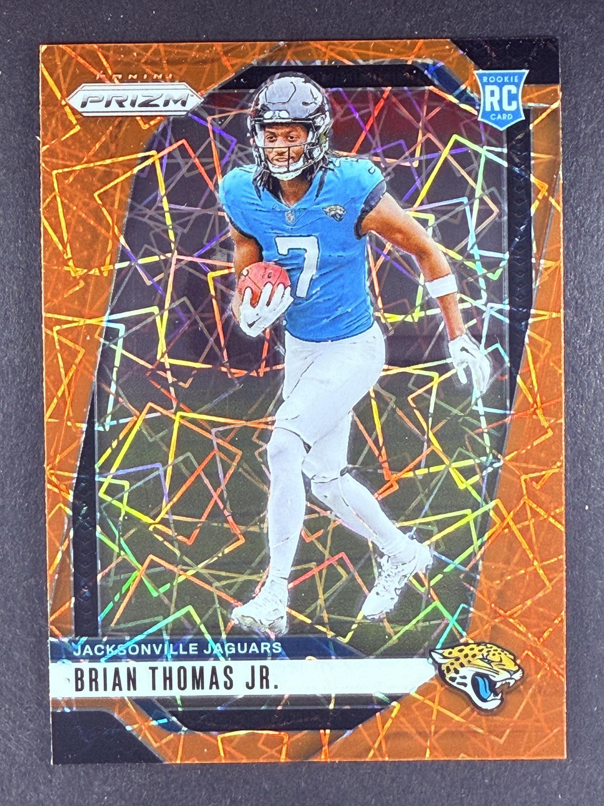 2024 Prizm #314 Brian Thomas Jr. Orange Lazer RC Rookie Jacksonville Jaguars