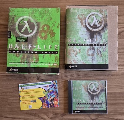 Half-Life: Opposing Force PC Big Box CIB Sierra 1999 UK Version - MINT DISC